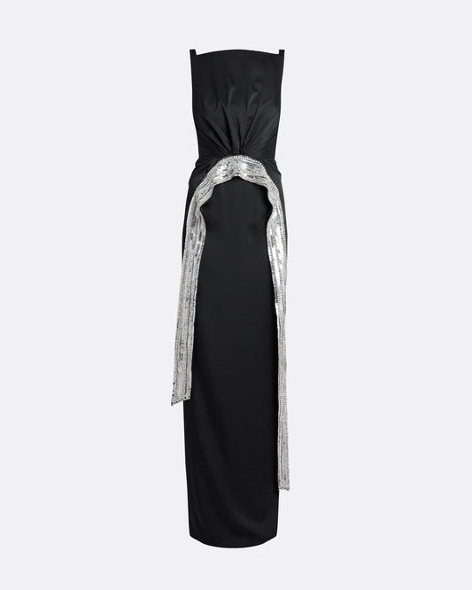 Bodrum Black Long Dress