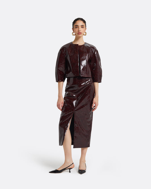 Aykin Burgundy Skirt