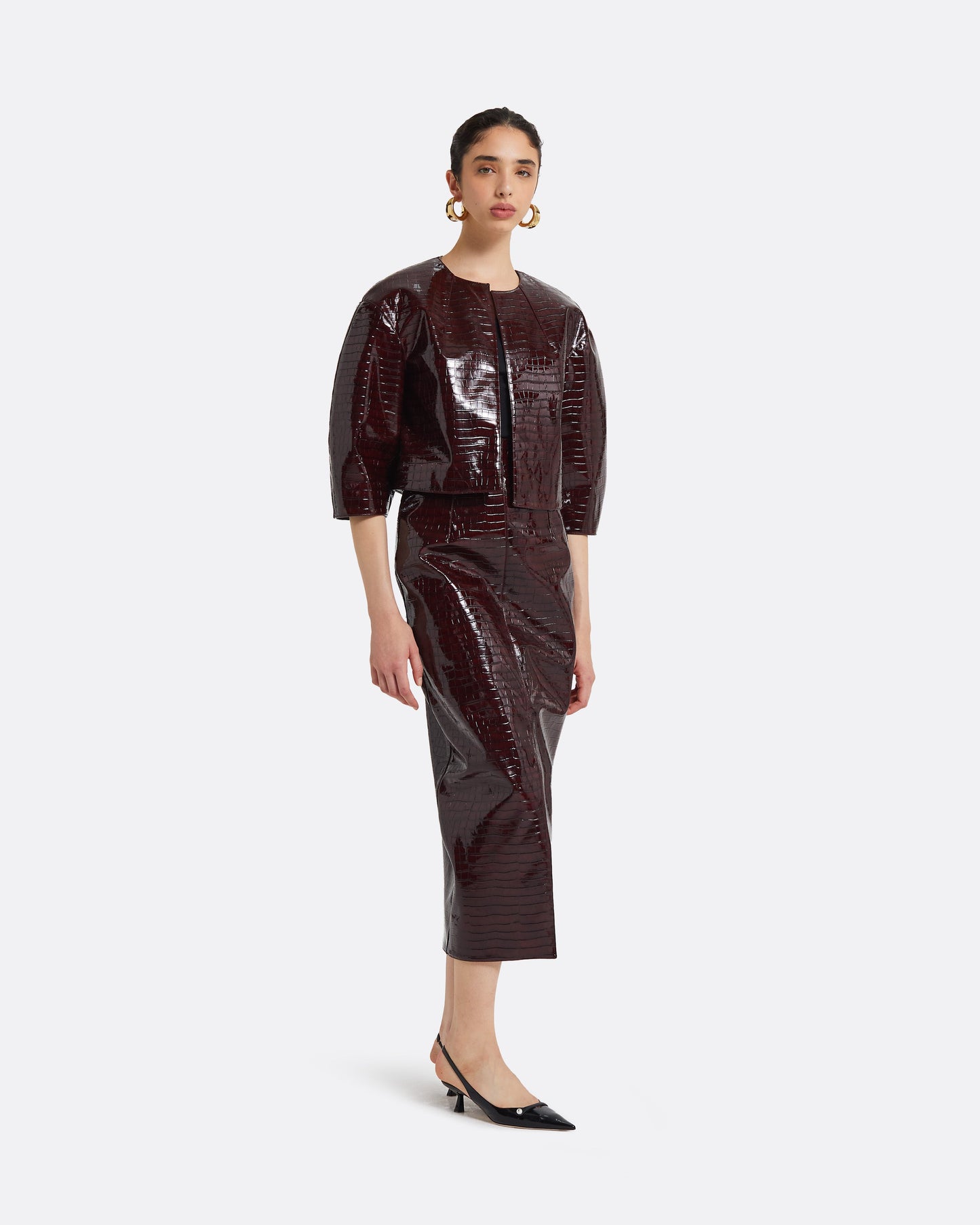 Aykin Burgundy Skirt