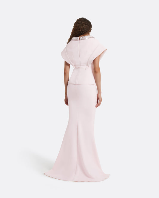 Silvia Barely Pink Embroidered Top