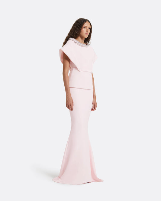 Silvia Barely Pink Embroidered Top