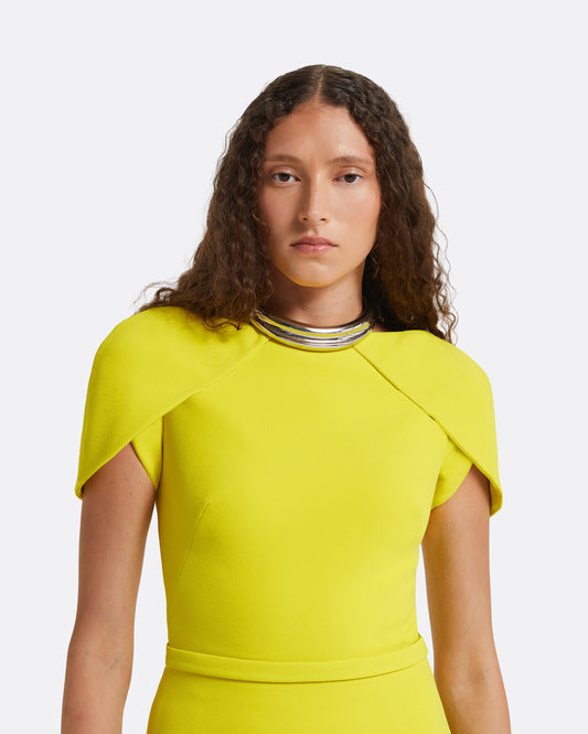 Amelie Chartreuse Top