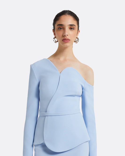 Adil Pale Blue Top