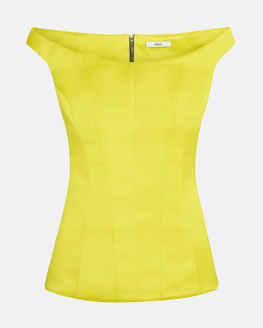 Sera Chartreuse Top