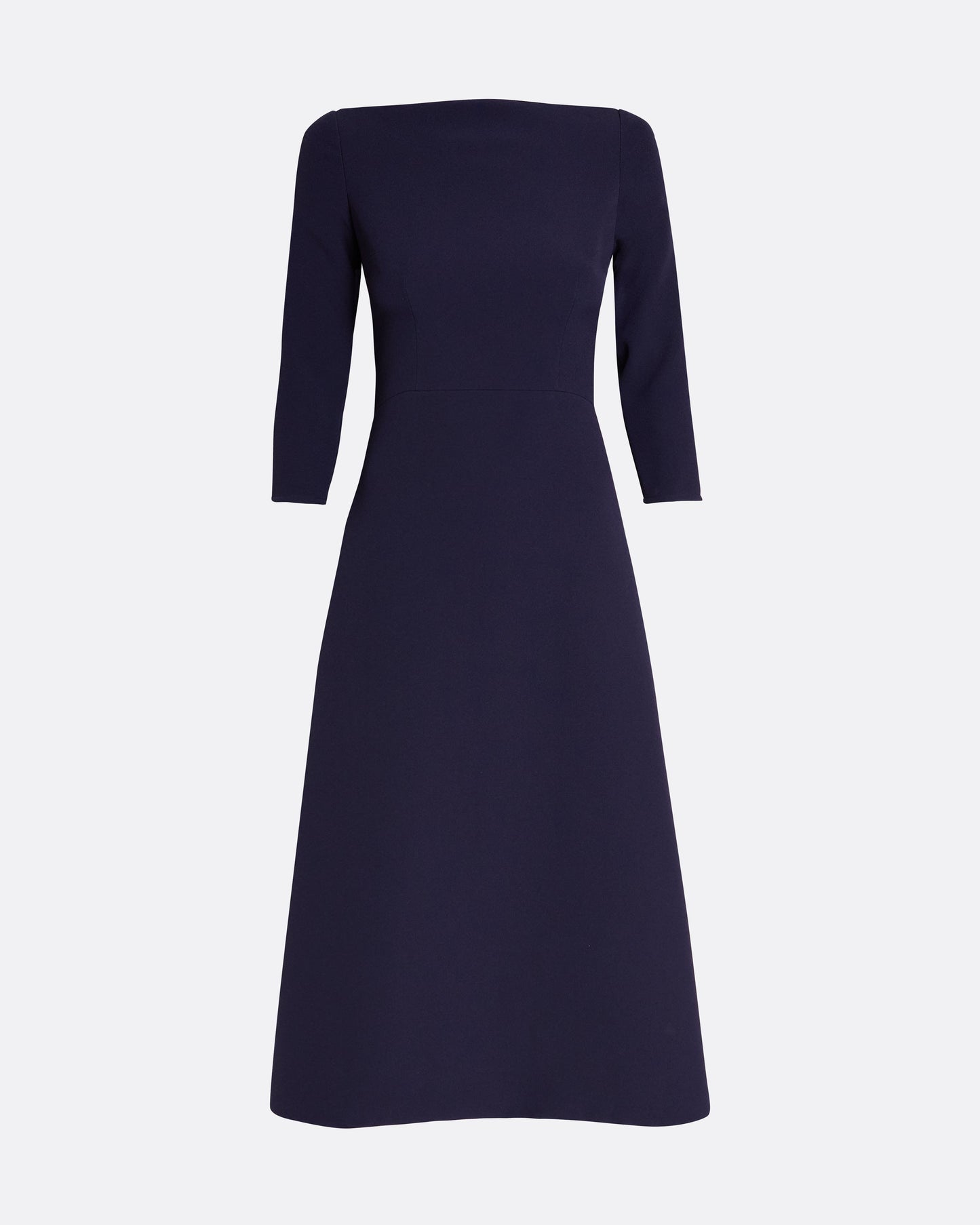 Long sleeve midi dress in AZURITE