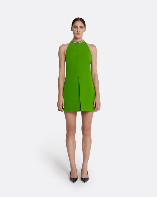 Dorella Short Dress in Verdant Green