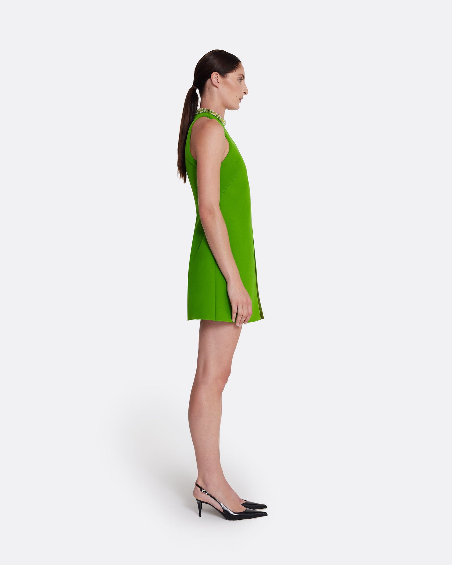 Dorella Short Dress in Verdant Green