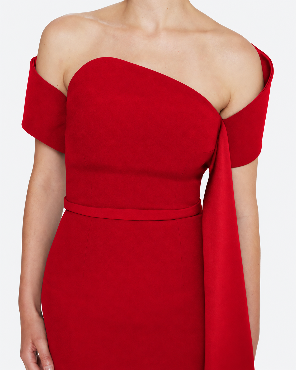 Giorgia Long Dress in Dazzling Red