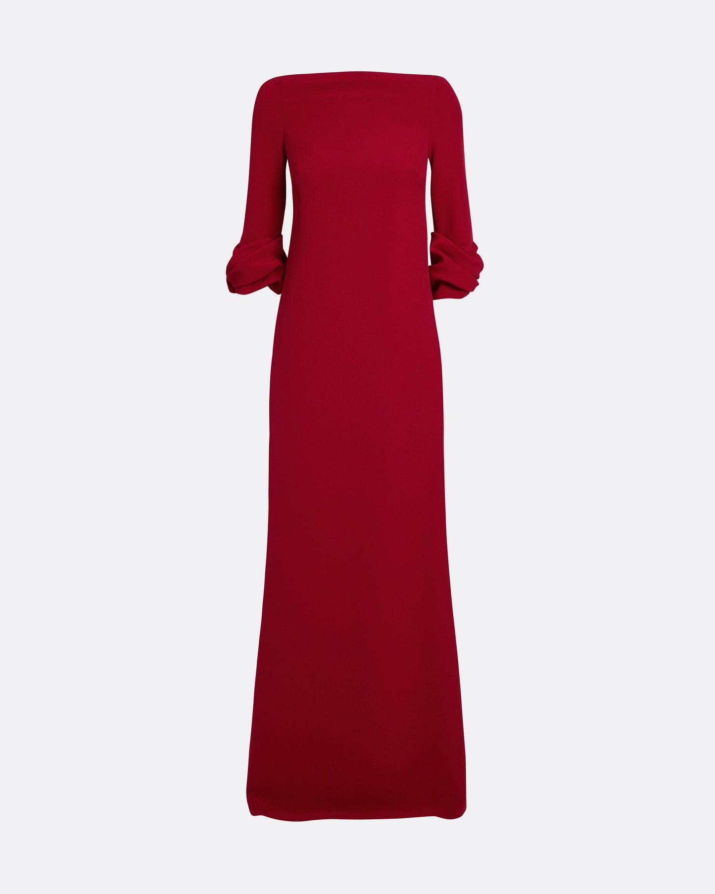 Danica Long Dress in Azalea Red