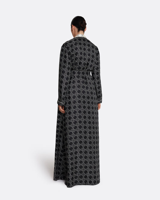 Fiorella Jacket in Ecru on Black