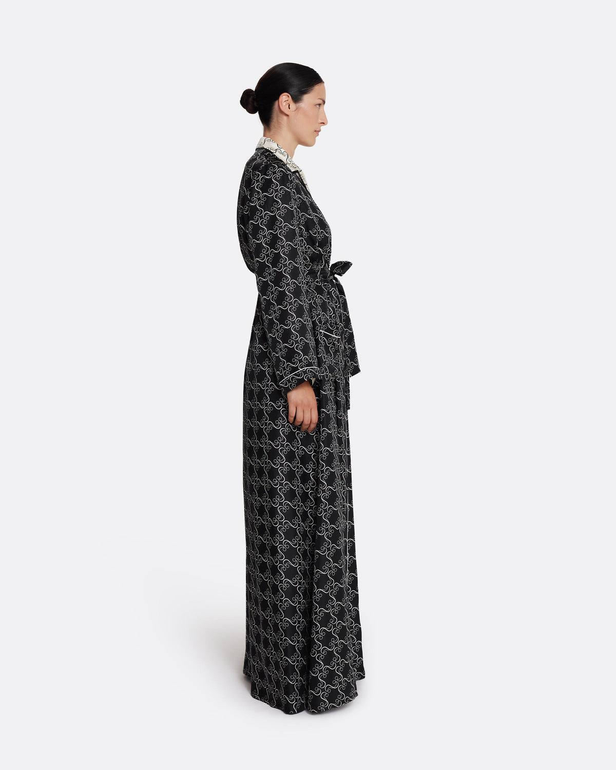 Fiorella Jacket in Ecru on Black