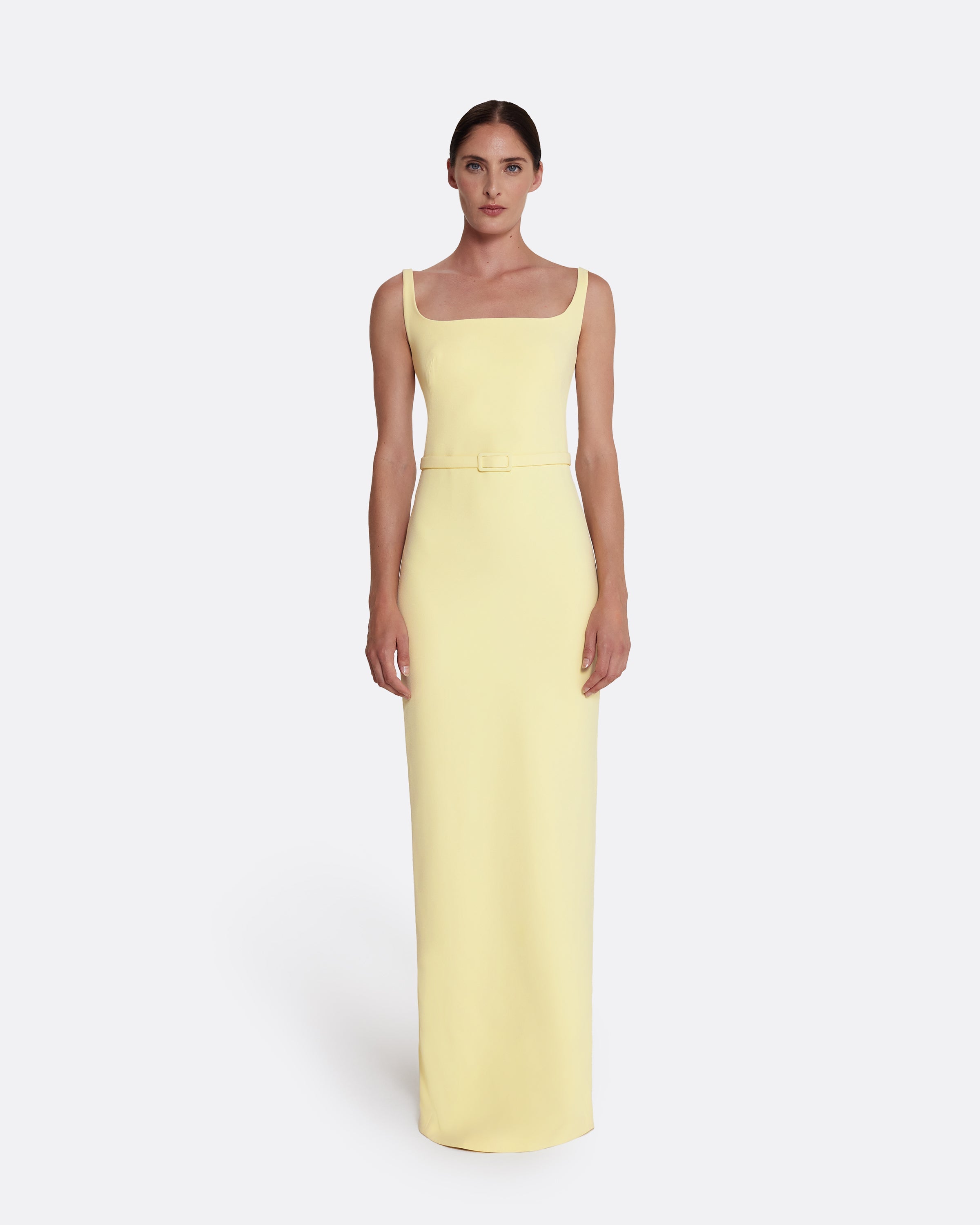Kristena Long Dress in Pale Yellow FR46 - US14 - UK18 Kristena Long Dress in Pale Yellow FR46 - US14 - UK18