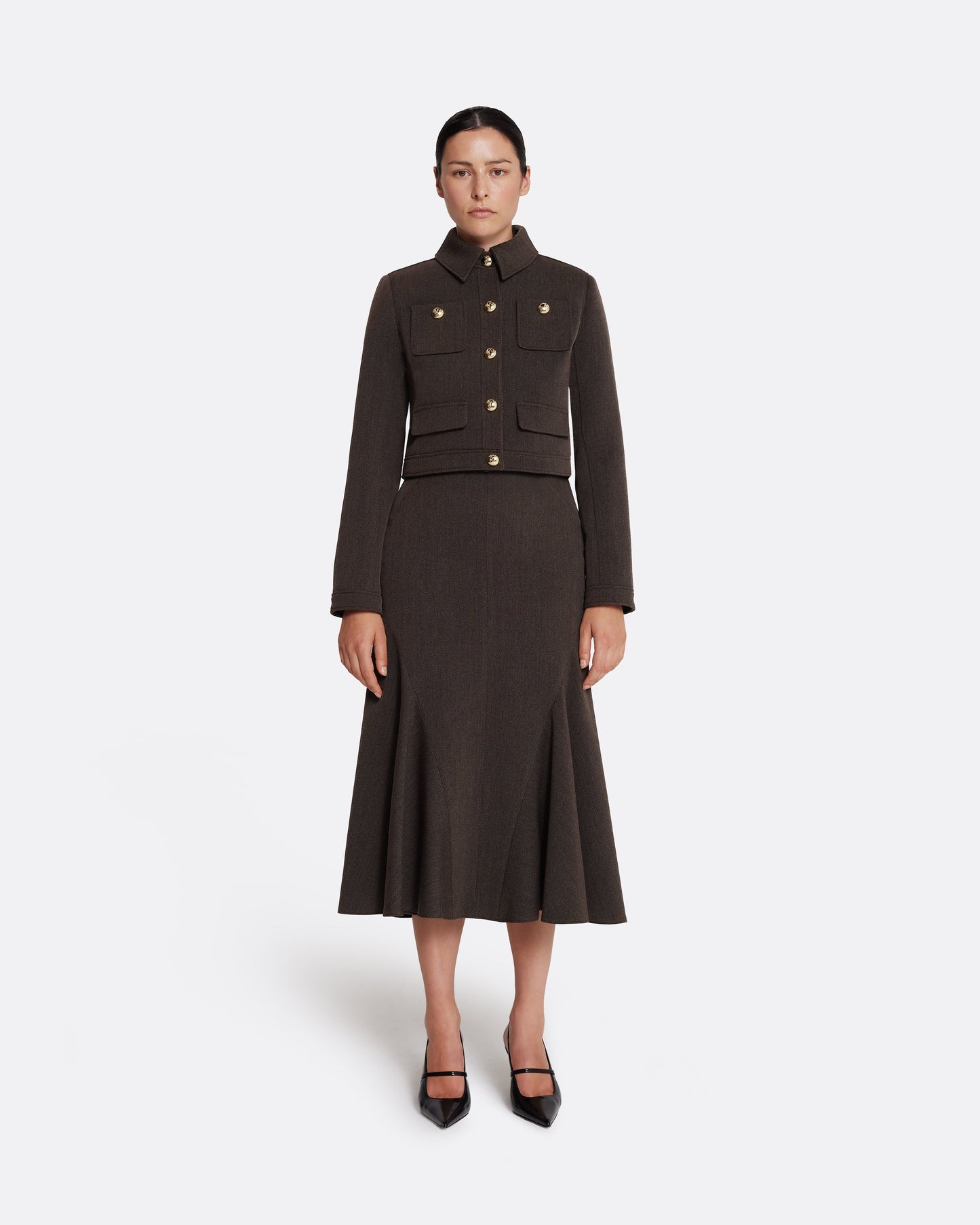 Marialuisa Skirt in Soft Brown