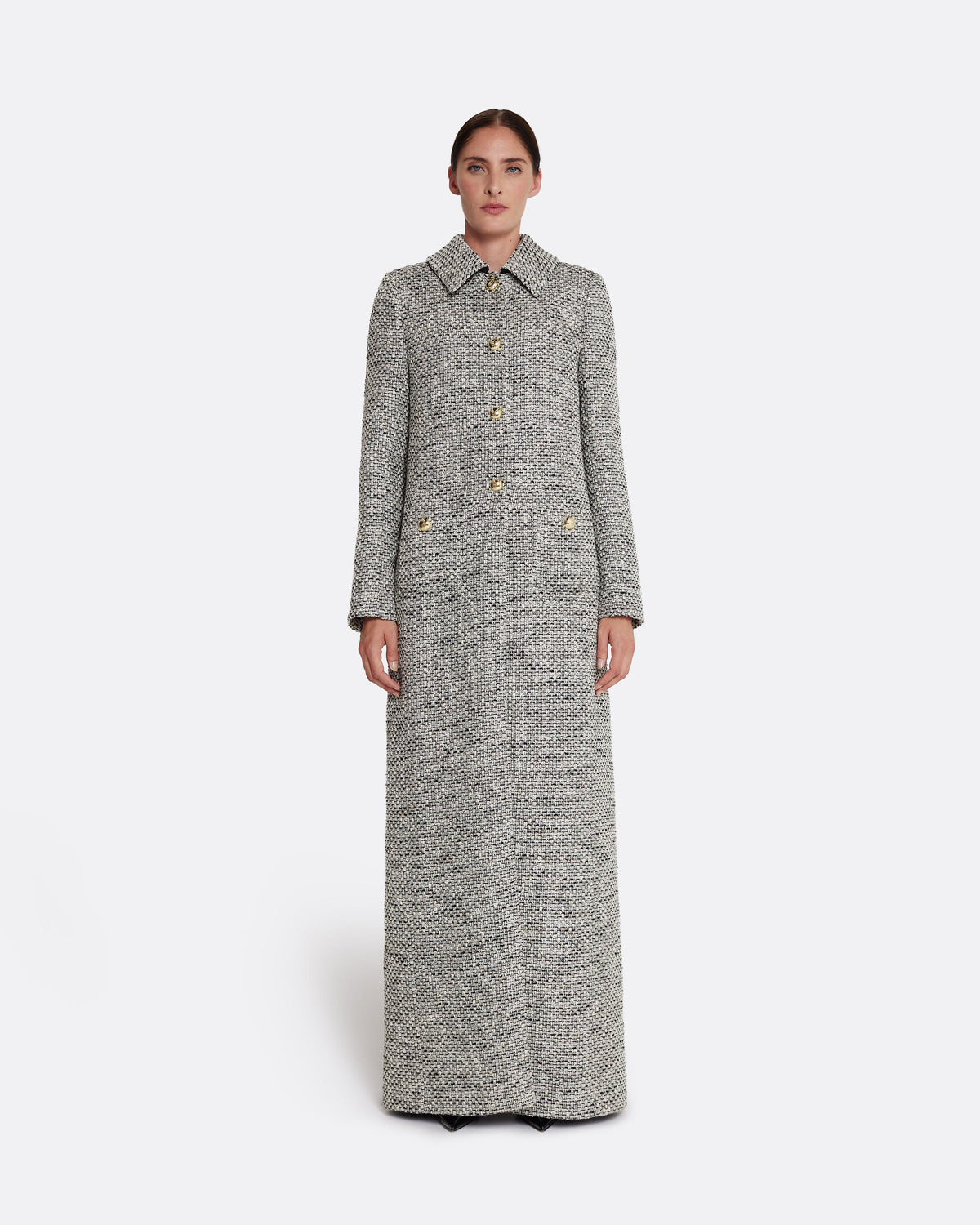 Leonora Jacket in Stone on Greyscale