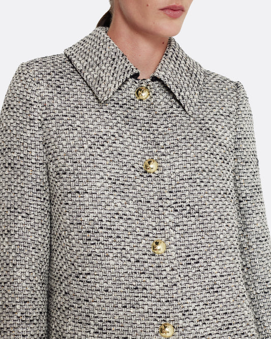 Leonora Jacket in Stone on Greyscale