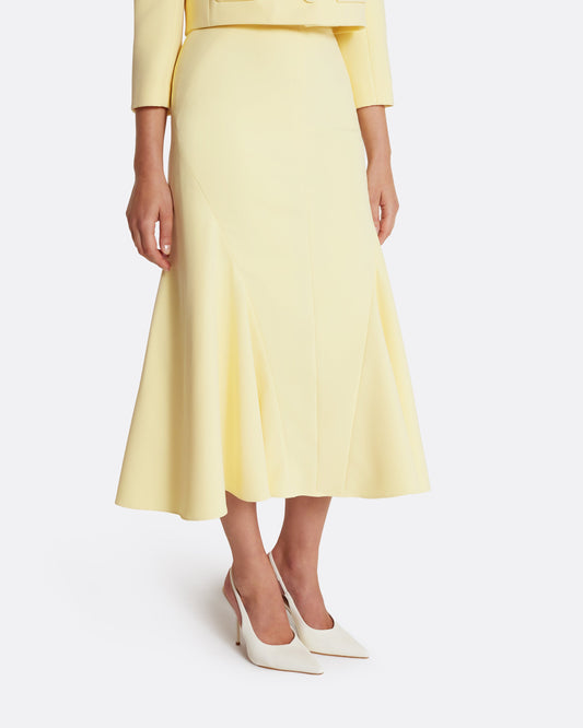 Marialuisa Skirt in Pale Yellow