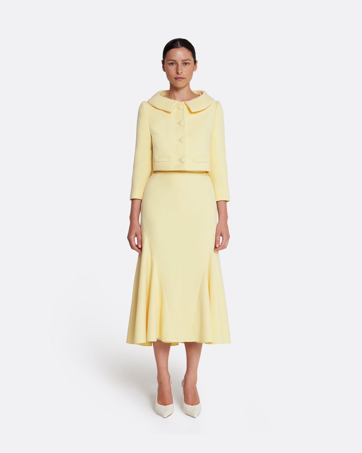 Marialuisa Skirt in Pale Yellow