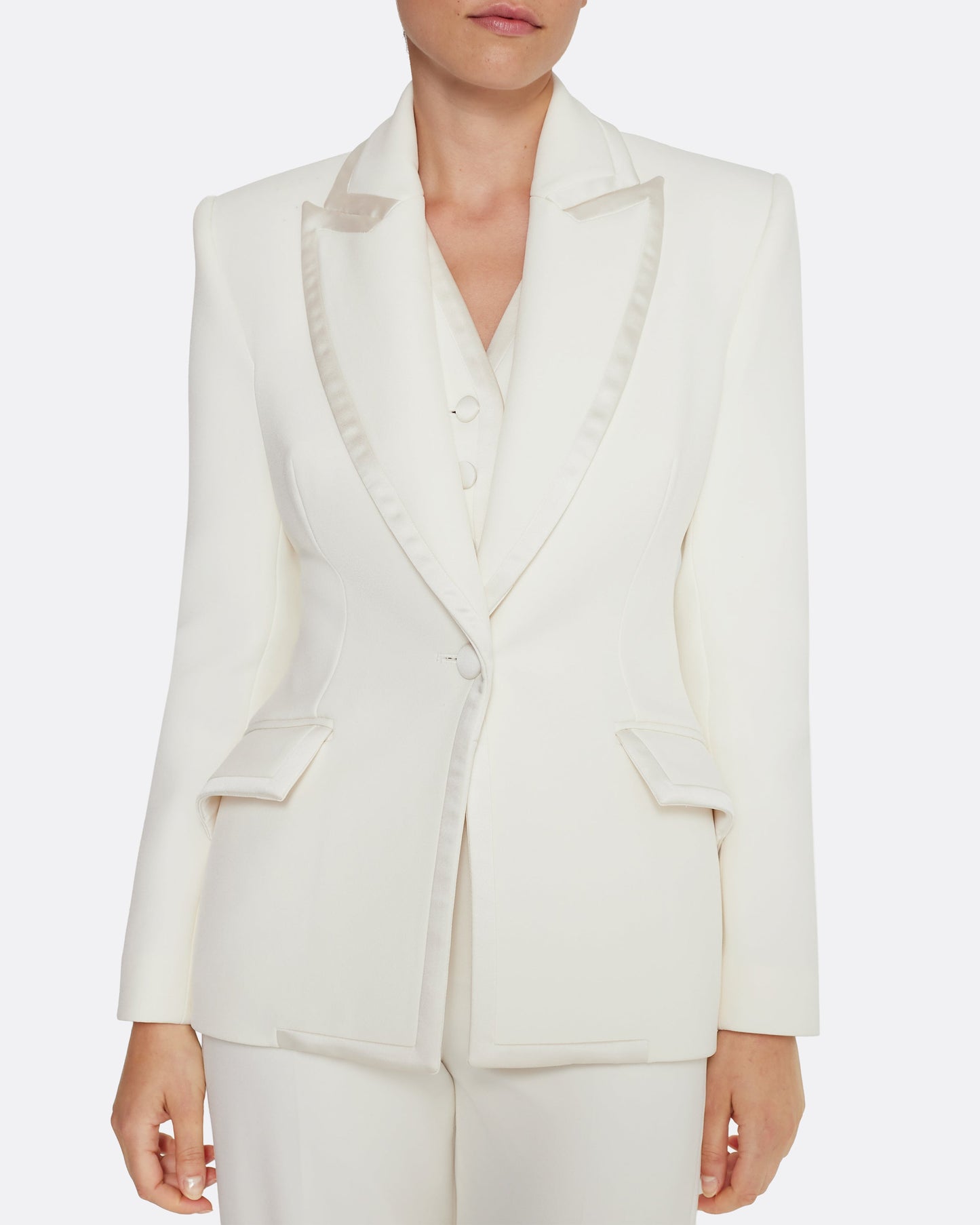 Violante Tailored Jacket in Ivory