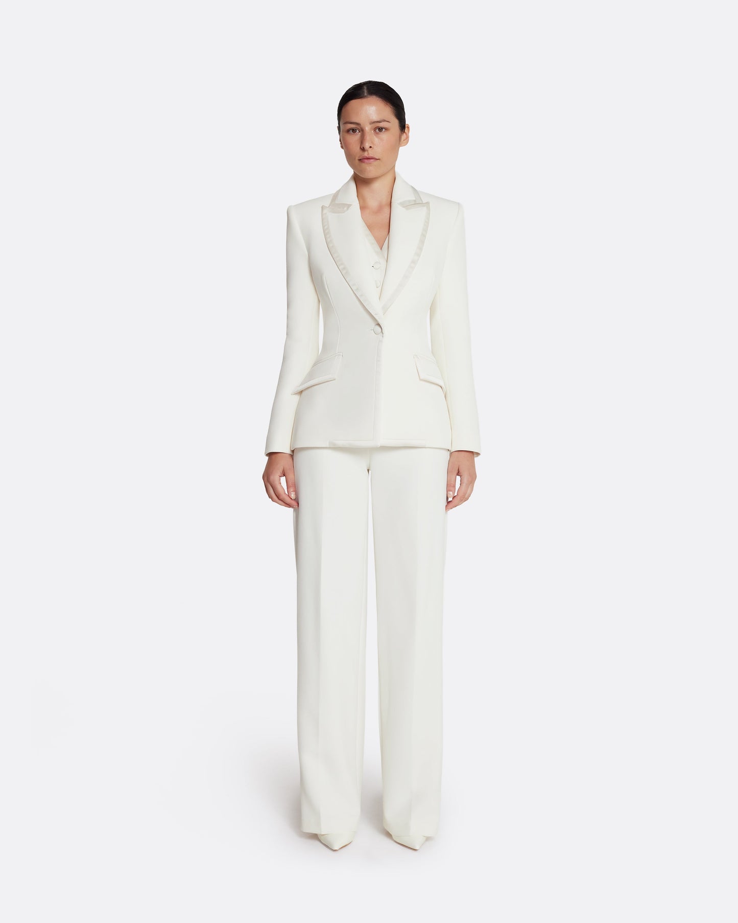 Violante Tailored Jacket in Ivory