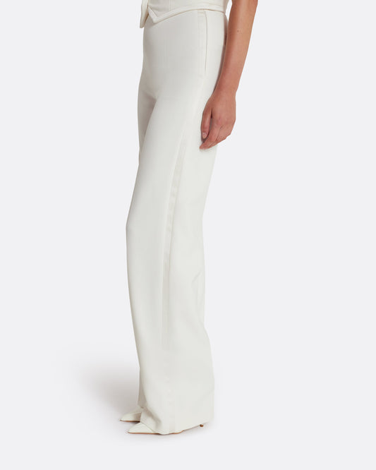 High Waisted wid leg trousers  in IVORY