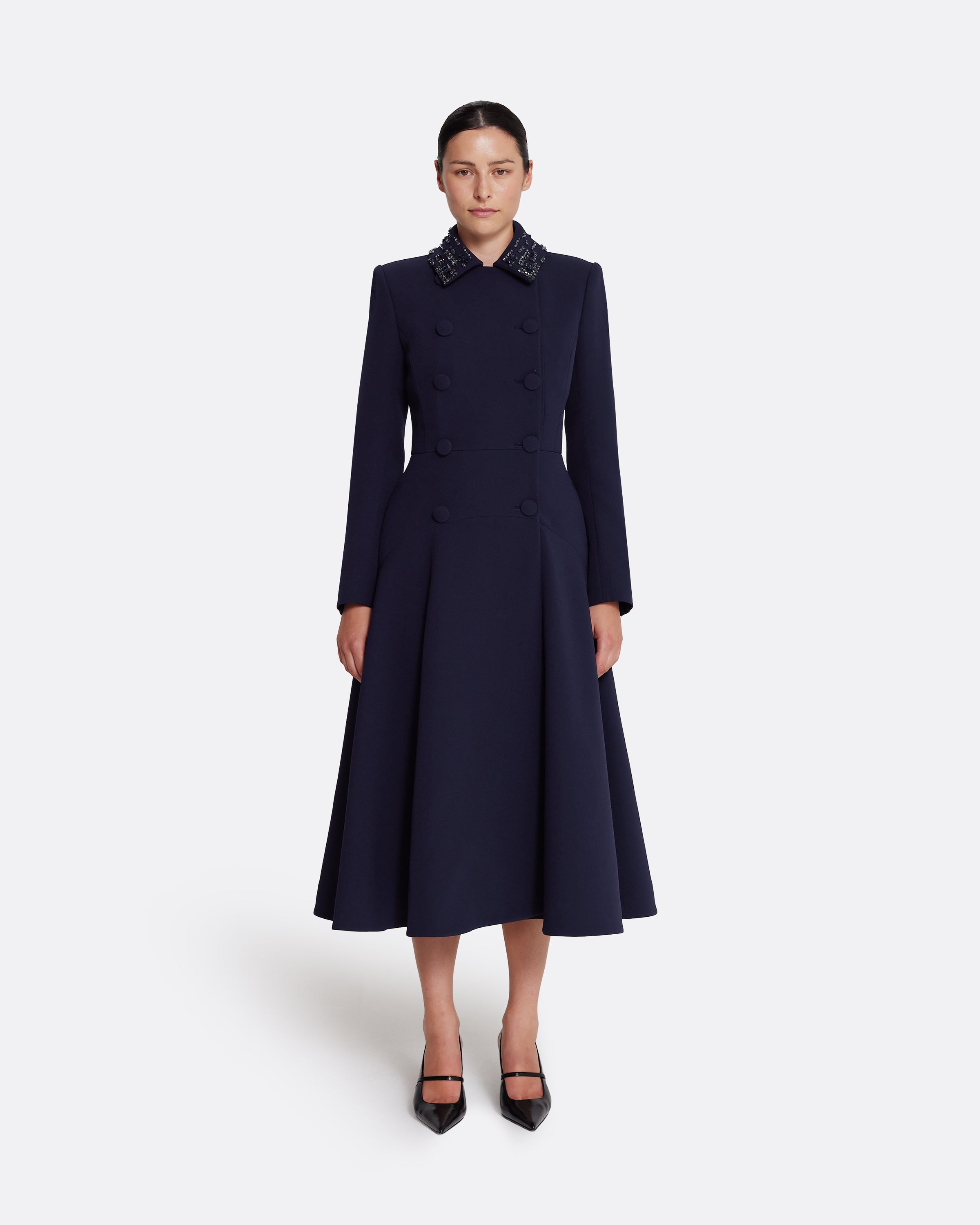 Lucilla Jacket in Azurite with Multi-blues