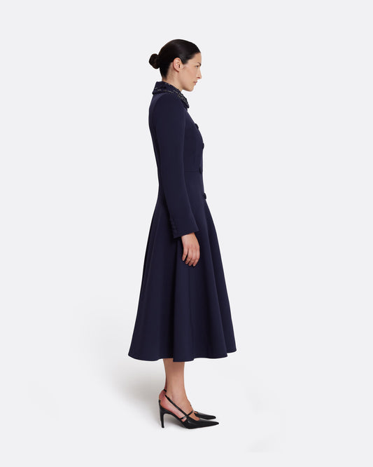 Lucilla Jacket in Azurite with Multi-blues