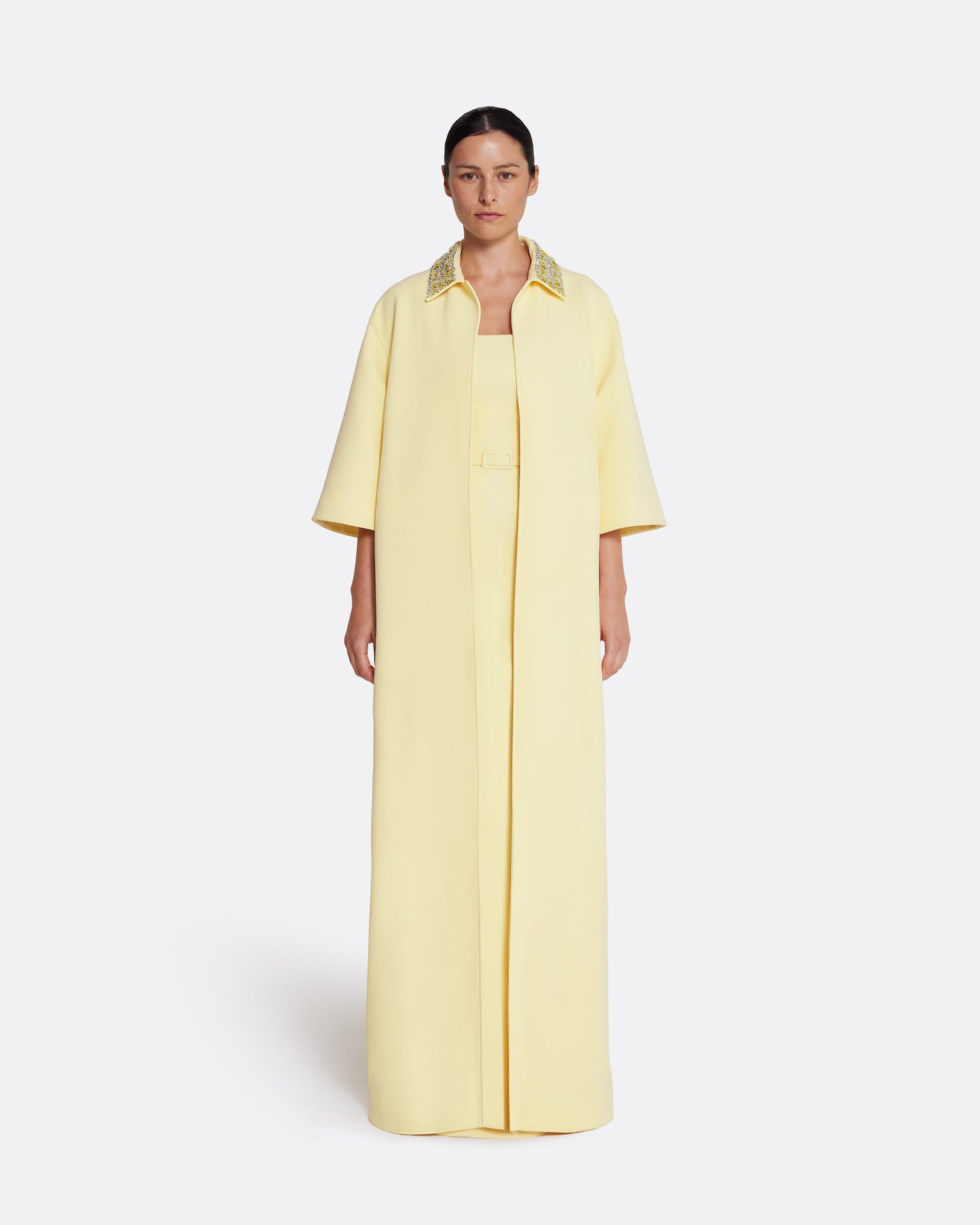 Ninetta Jacket in Pale Yellow with Gold