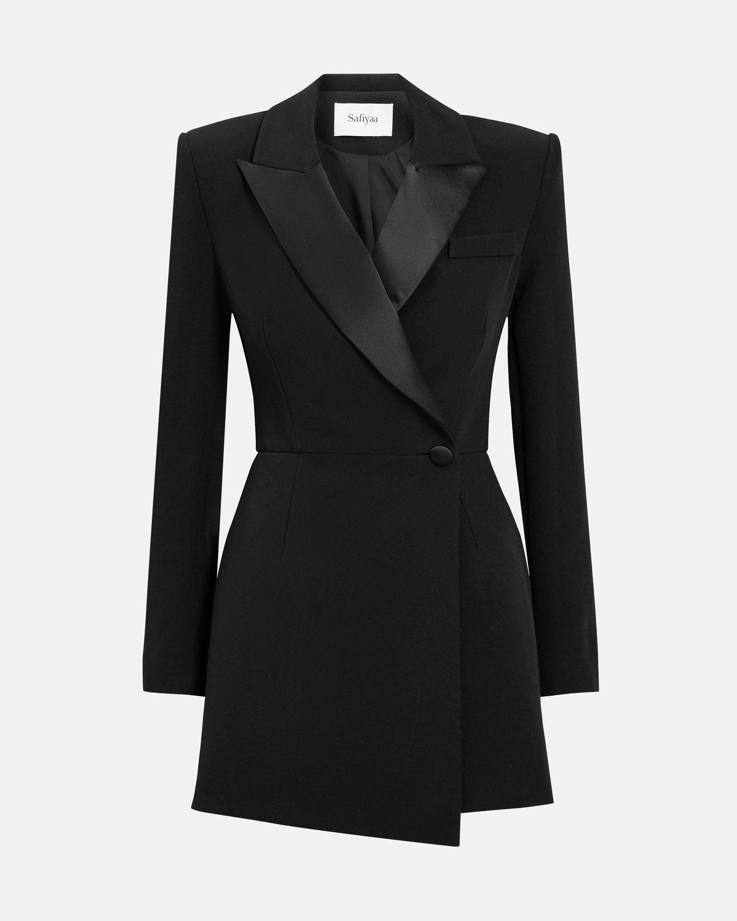 Short Jumpsuit With Top Overlay in BLACK