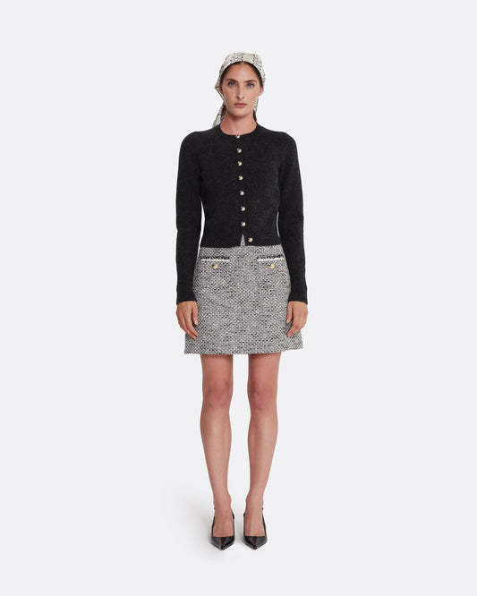 mini skirt with pockets  in GREYSCALE WITH GREYSCALE