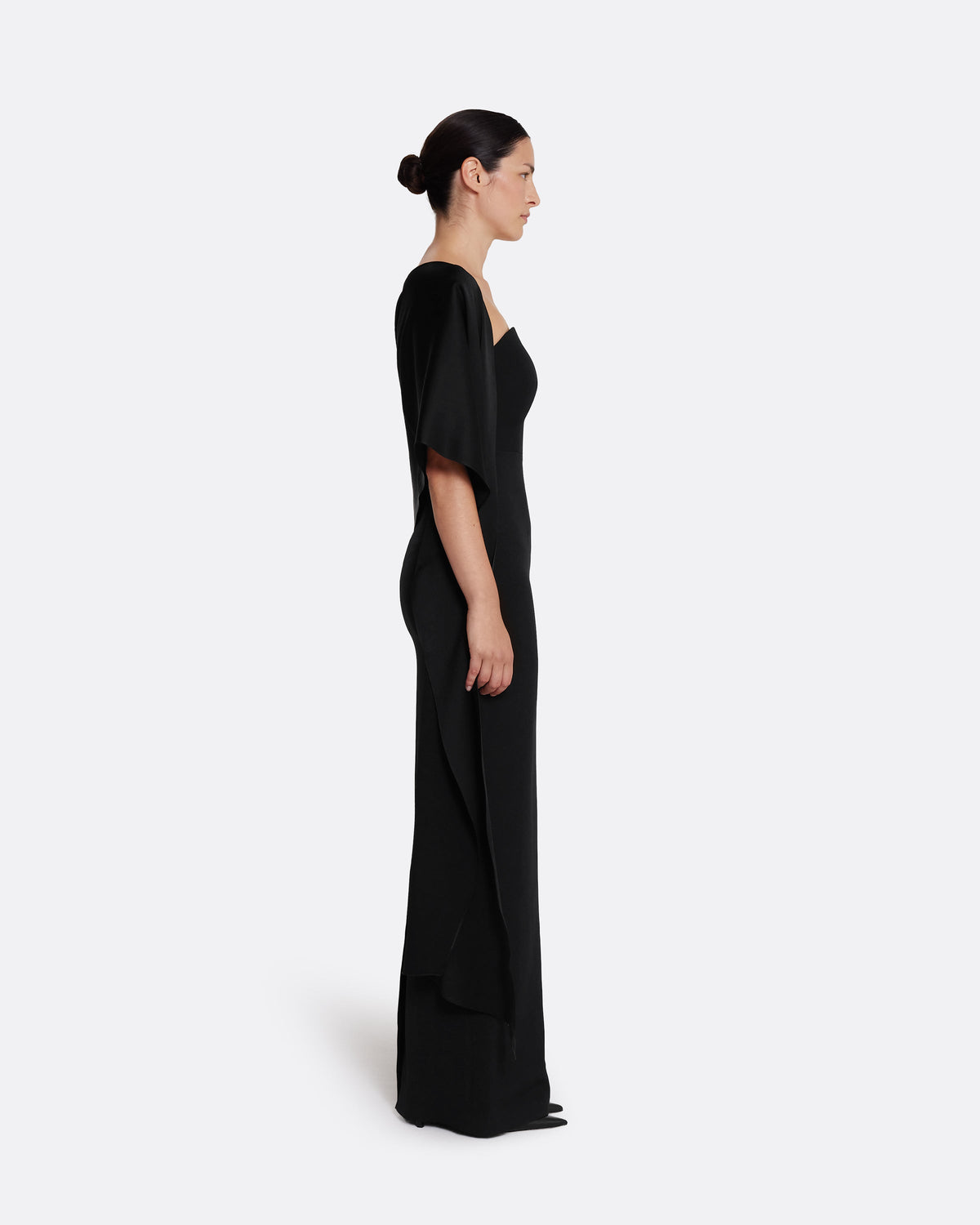 Long Shawl Scarf in Black