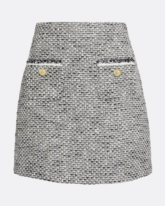 mini skirt with pockets  in GREYSCALE WITH GREYSCALE