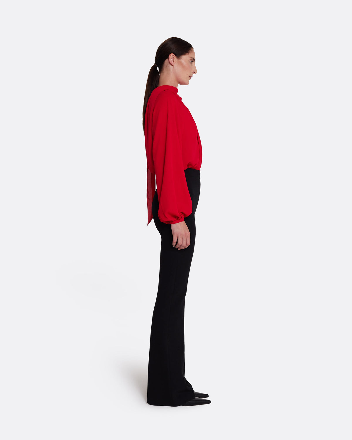 Tilde Top in Azalea Red