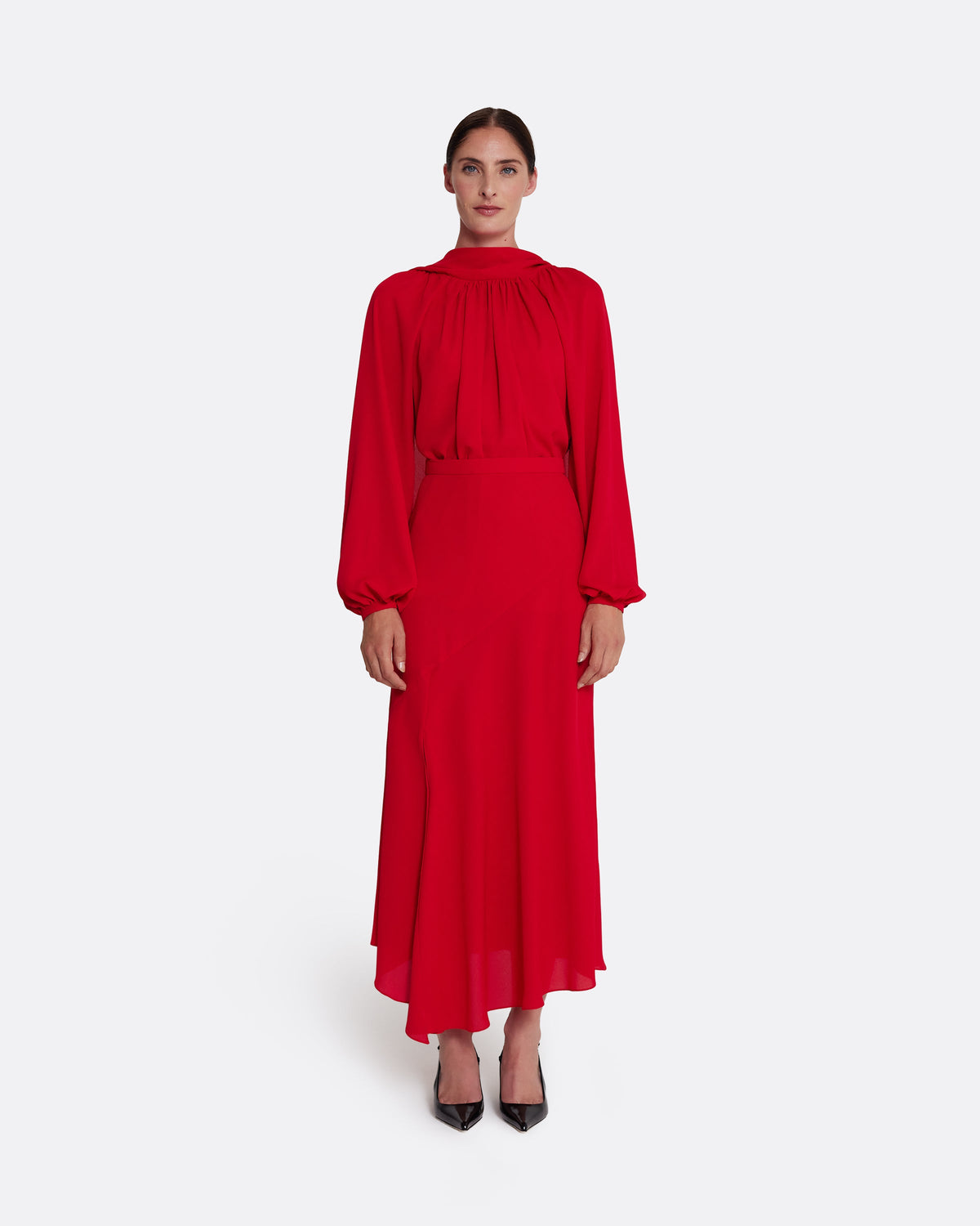 Olimpia Skirt in Azalea Red