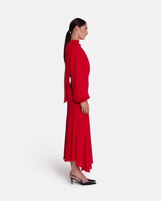Olimpia Skirt in Azalea Red