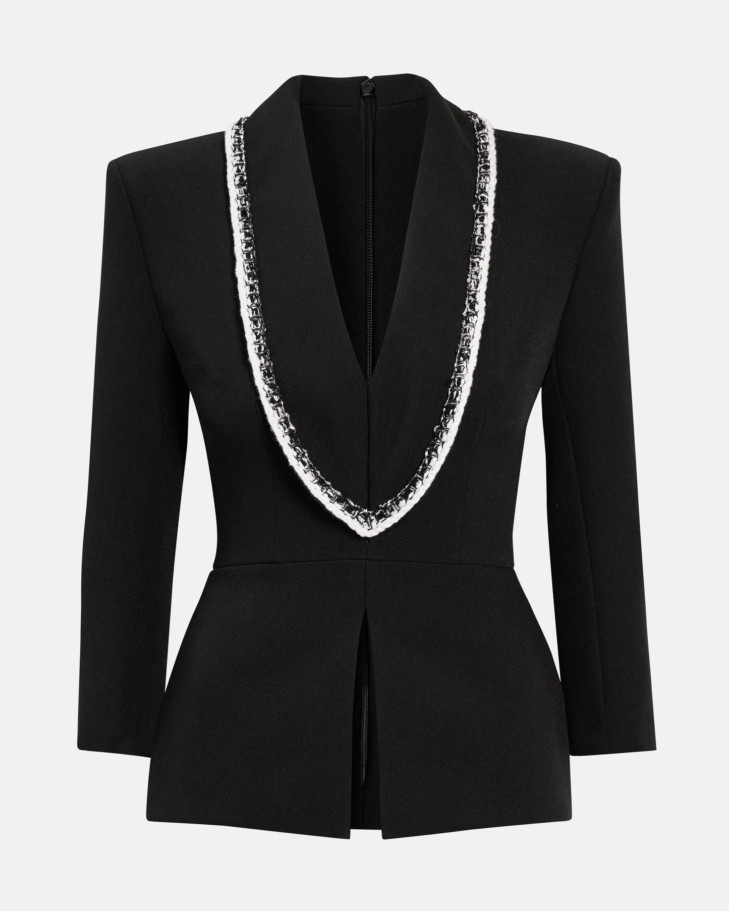 Adelina Top in Black with Greyscale