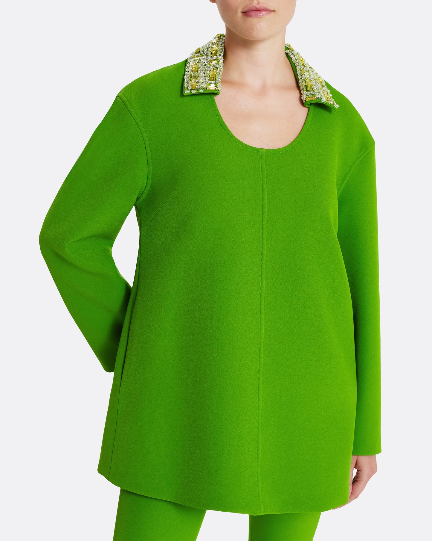 Giovanna Top in Verdant Green with Multi-greens