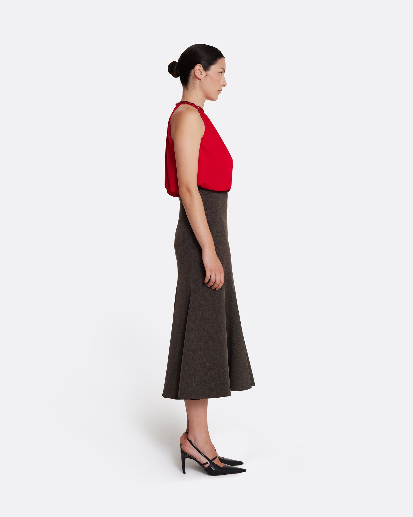 Marialuisa Skirt in Soft Brown