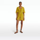 Davey Chartreuse Short Dress