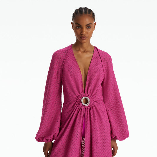 Jacquis Magenta Long Dress