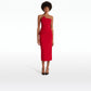 Delani Crimson Midi Dress