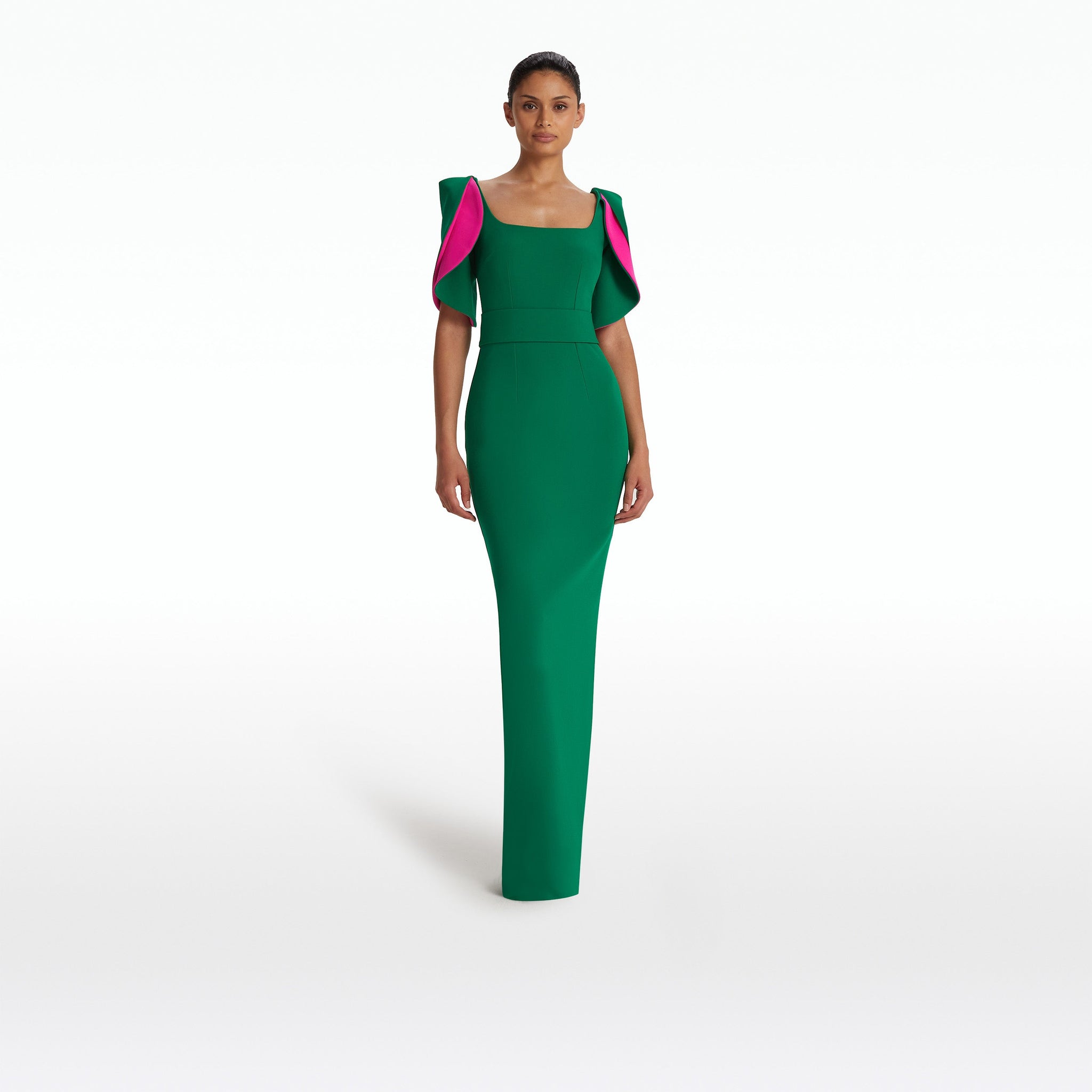 Dara Jewel Green Long Dress FR46 - US14