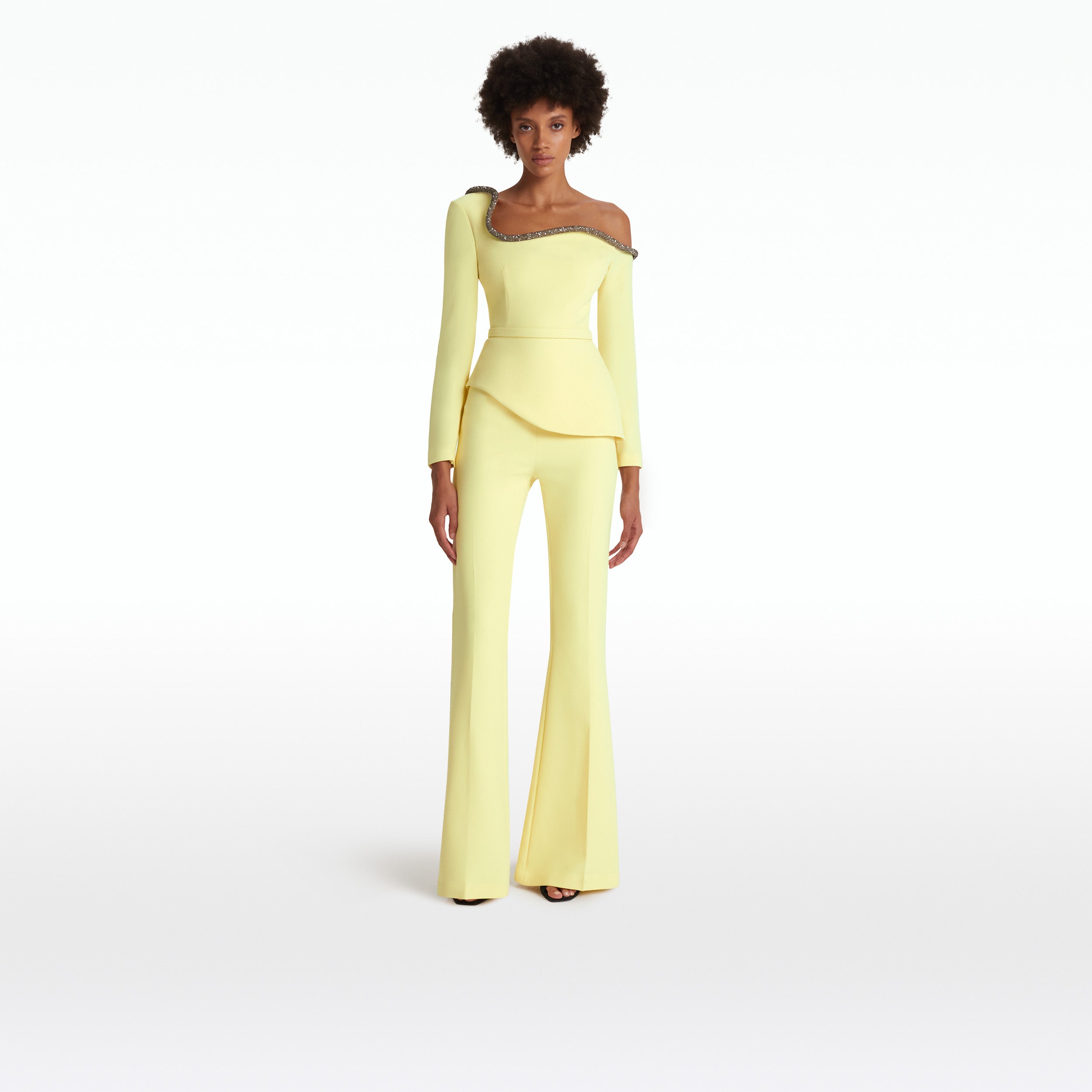 Aime Pale Yellow Top – Maison Safiyaa USA