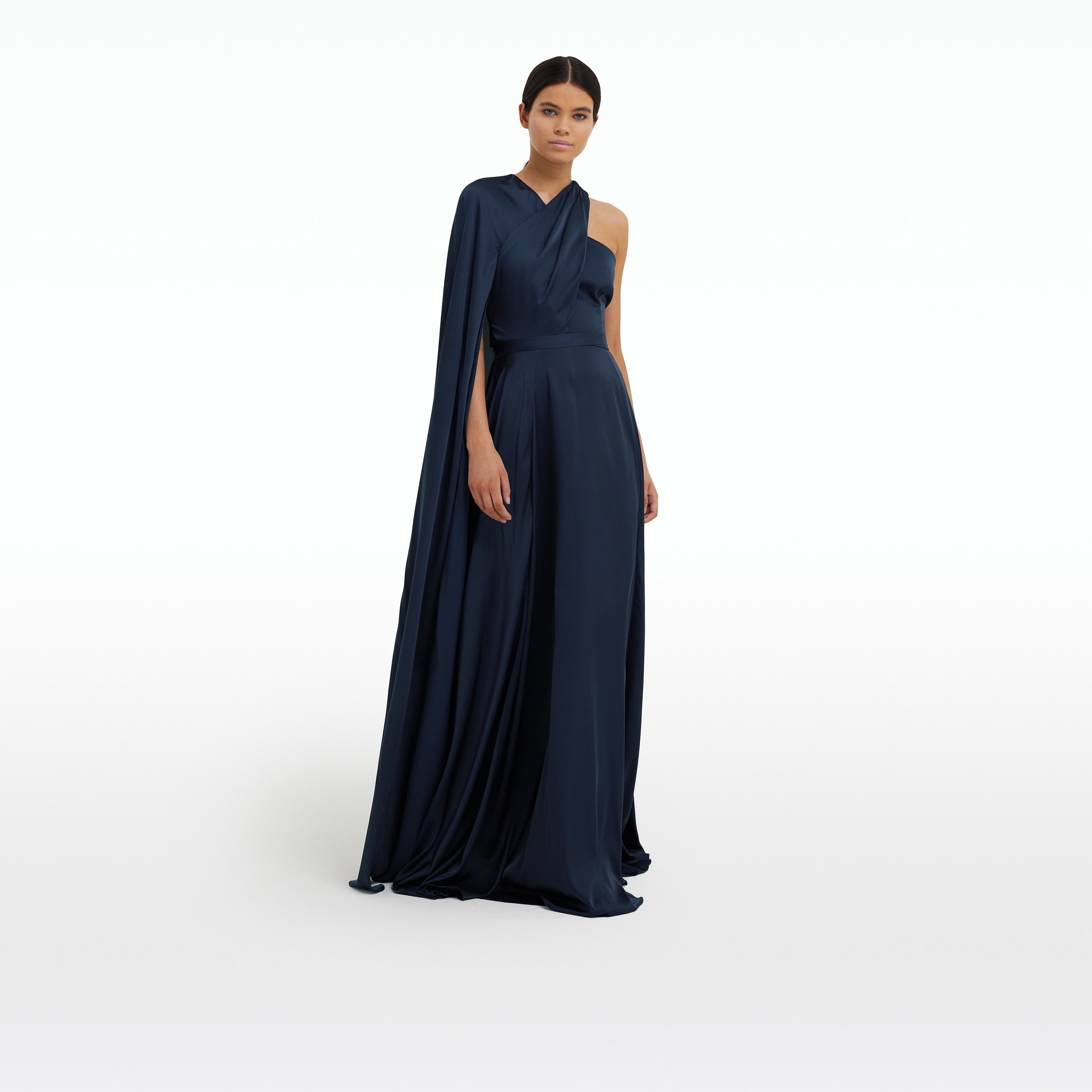 Drapina Sapphire Long Dress – Maison Safiyaa USA