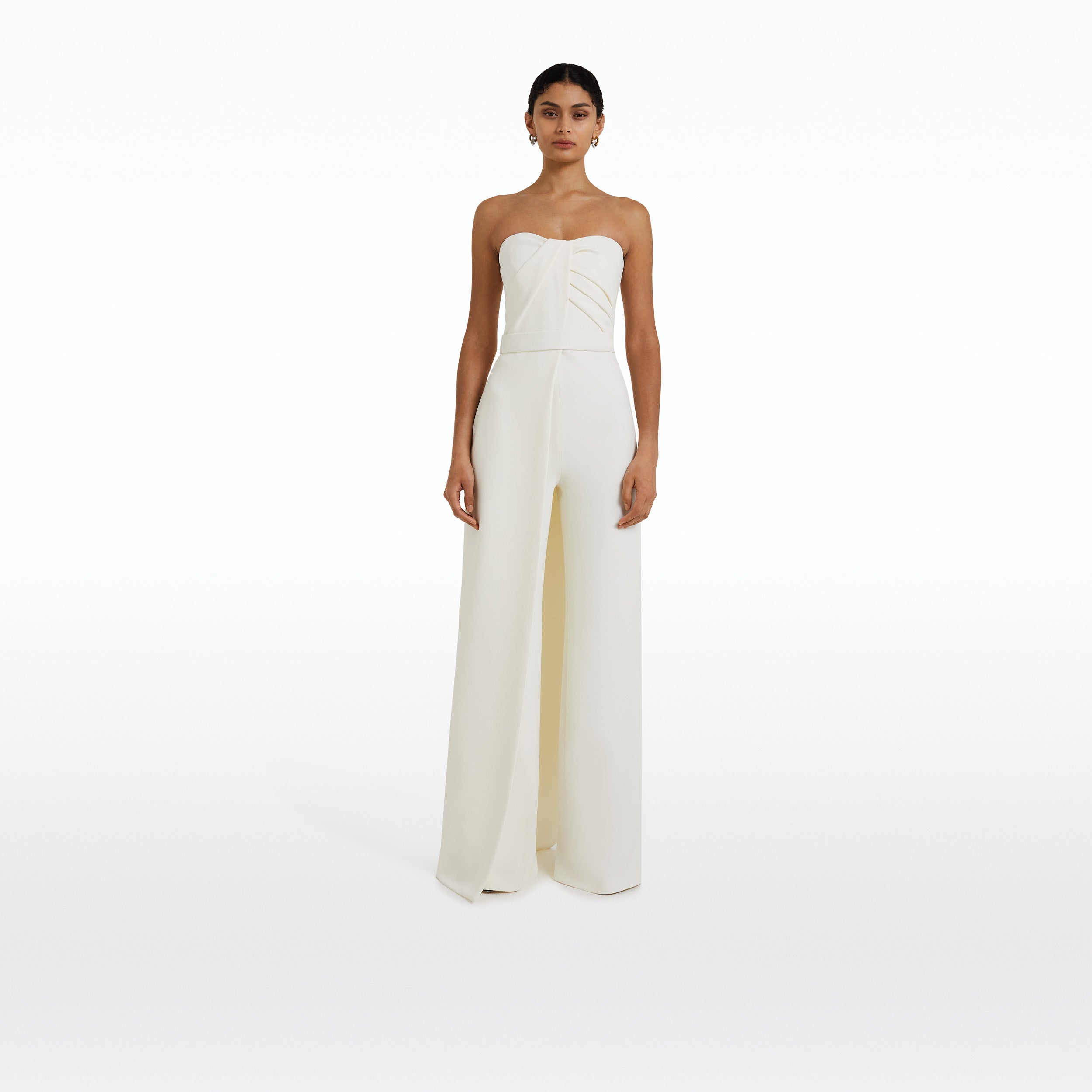 SUPPLIRE サプライヤー　セットアップ　ホワイト Remi Strapless Jumpsuit Ivory – Maison Safiyaa USA